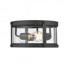 Z-Lite 569F-BK - 3 Light Outdoor Flush Ceiling Mount