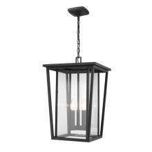 Z-Lite 571CHXL-BK - 3 Light Outdoor Chain Mount Ceiling