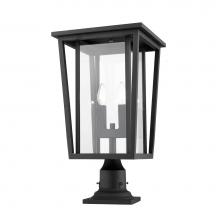 Z-Lite 571PHBR-533PM-BK - 2 Light Outdoor Pier Mounted