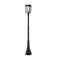Z-Lite 571PHBR-564P-BK - 2 Light Outdoor Post Mounted