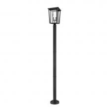 Z-Lite 571PHBR-567P-BK - 2 Light Outdoor Post Mounted