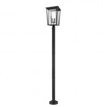 Z-Lite 571PHXLR-567P-BK - 3 Light Outdoor Post Mounted