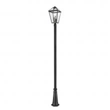 Z-Lite 579PHXLR-519P-BK - 3 Light Outdoor Post Mounted