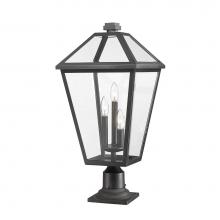 Z-Lite 579PHXLR-533PM-BK - 3 Light Outdoor Pier Mounted