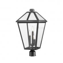 Z-Lite 579PHXLR-BK - 3 Light Outdoor Post Mount