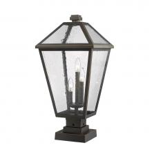 Z-Lite 579PHXLS-SQPM-ORB - 3 Light Outdoor Pier Mounted