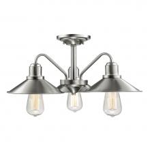 Z-Lite 613SF-BN - 3 Light Semi Flush