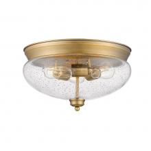 Z-Lite 722F3-HBR - 3 Light Flush