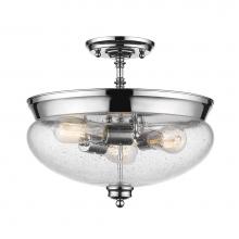 Z-Lite 722SF-CH - 3 Light Semi Flush