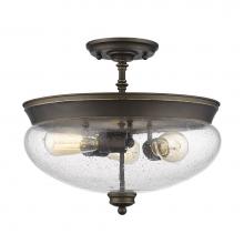 Z-Lite 722SF-OB - 3 Light Semi Flush