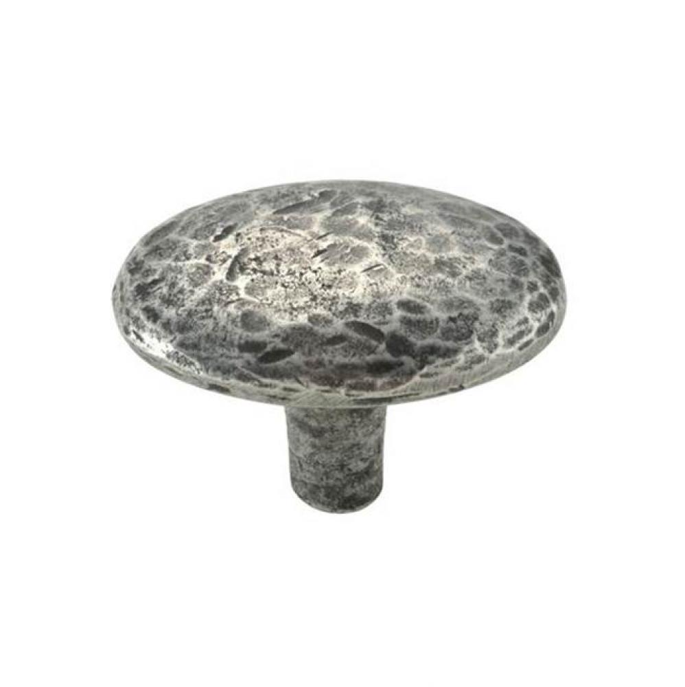 Hammered oval knob, 1 3/4''