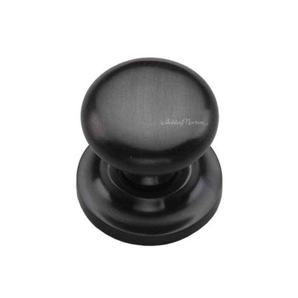 Round Knob on Rose 1 1/4''