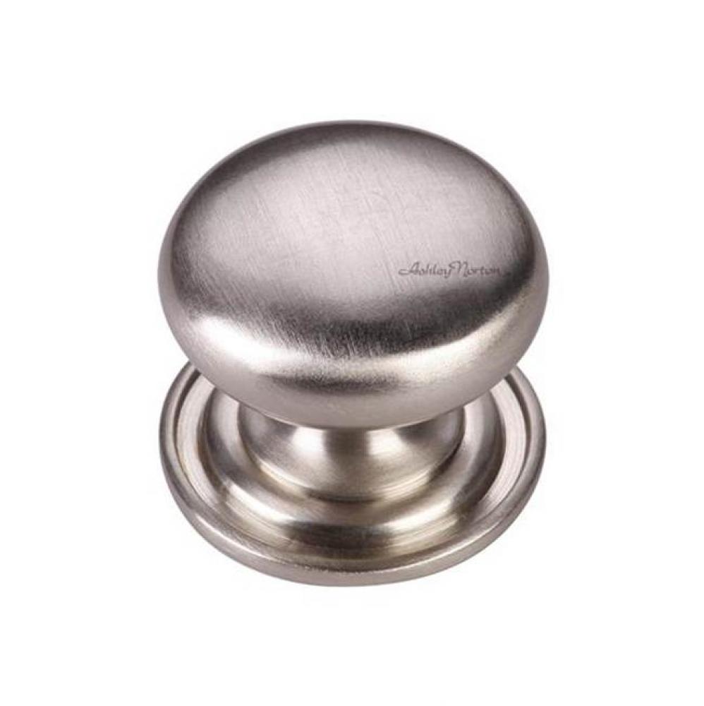 Round Knob on Rose 1 1/2''
