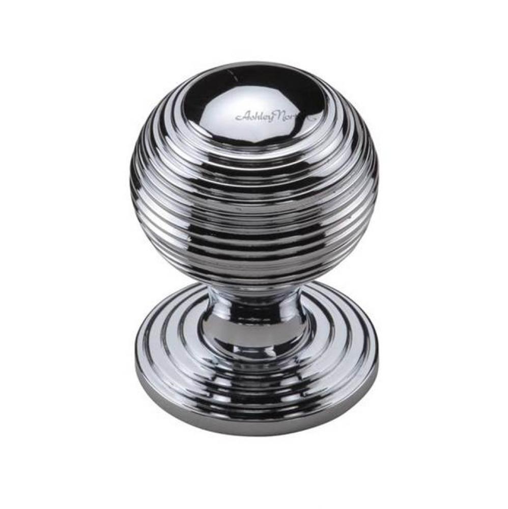 Reeded Knob on Rose 1 1/4''
