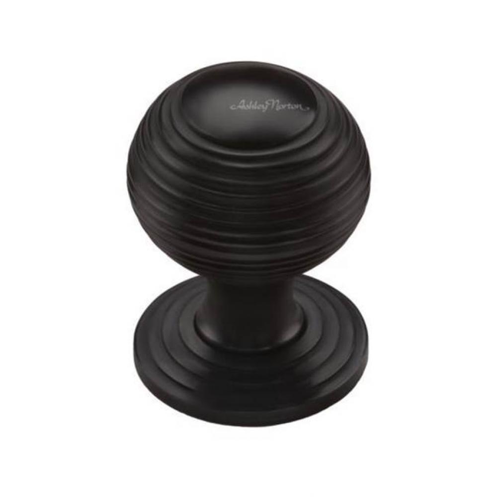 Reeded Knob on Rose 1 1/4''