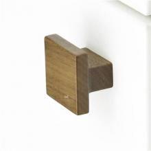 Manzoni MN4428-035-WNL - Square Knob, 1 3/8'', Walnut