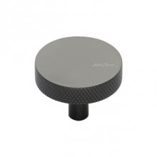 Manzoni MT3884-038-BLK - Knurled Disc Knob 1 1/2''
