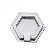 Manzoni MT6347-051-PCH - Hex Drop Pull and Backplate