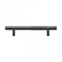 Manzoni V1365-12-SM-BLK - 12'' Bar Knurled BTB Inside