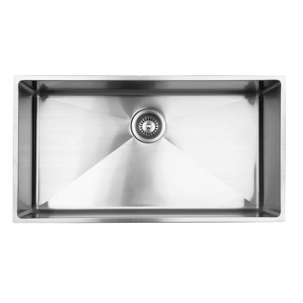 32'' X 18'' X 10'' Deep Large Single Bowl 18Ga