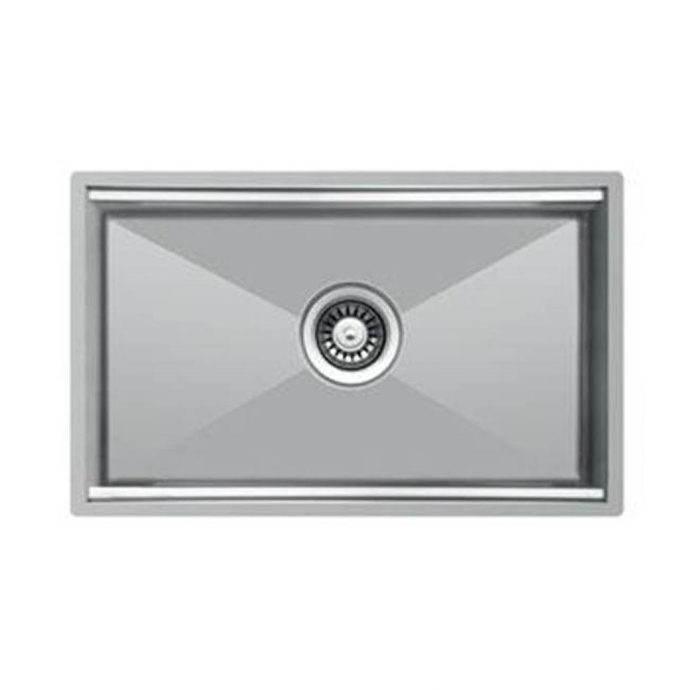 24-1/2'' X 19'' X 10'' Deep Single Bowl Workstation 16Ga