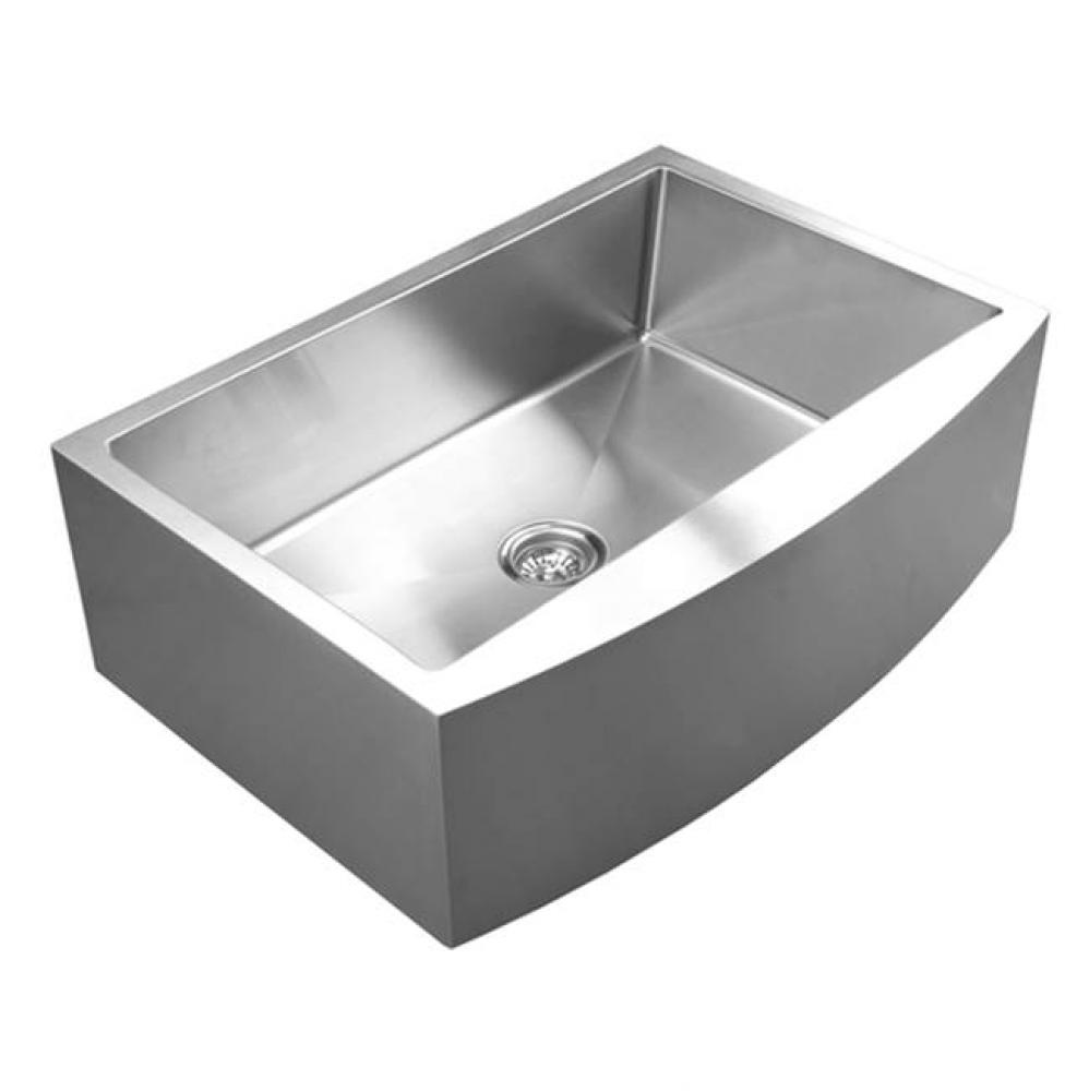 33'' X 22-1/4'' X 10'' Deep Large Single Bowl Farmhouse 16Ga