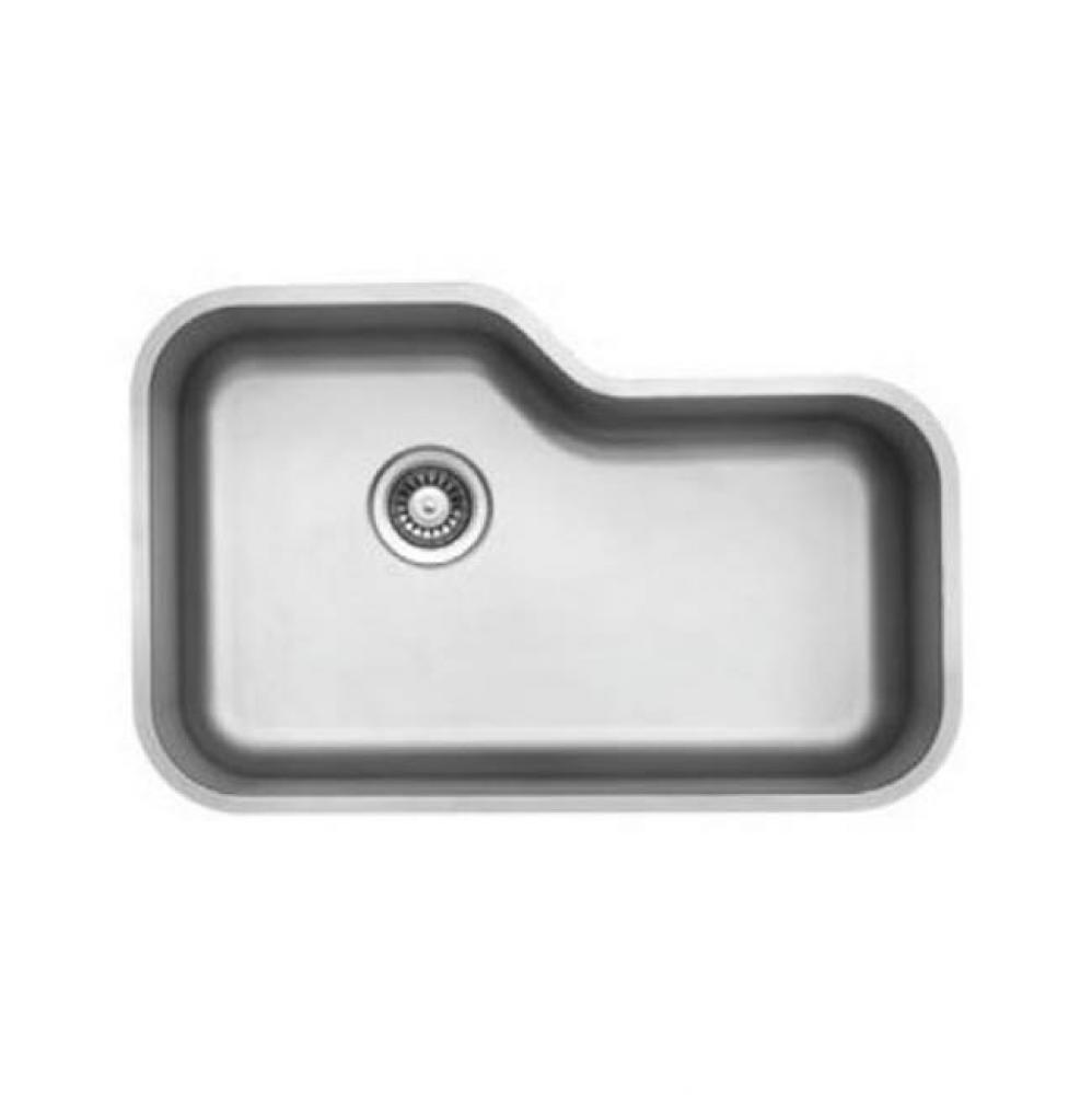 30-3/8'' X 19-5/8'' X9'' Deep Single Bowl 18Ga