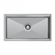 Ukinox UK DSL813 - 32-1/2'' X 19'' X 10'' Deep Single Bowl Workstation 16Ga