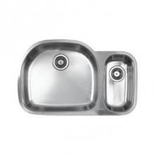 Ukinox UK D537.70.30R - 32-1/2'' X 20-3/4'' X 7''/10'' Deep 1-1/2 Reverse Bowl 18G