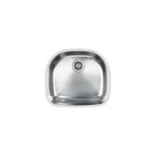 Ukinox D537 - Single D Bowl Sink 21''