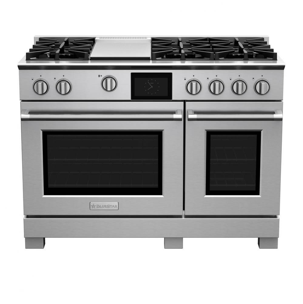 48'' Dual Fuel Range (6) Burners With 12'' Griddle