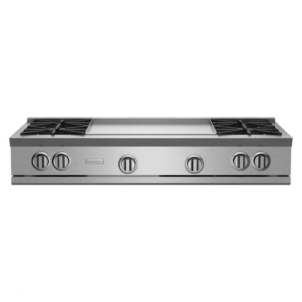 48'' Nova (Rnb) Range Top - (4) Burners With 24'' Griddle