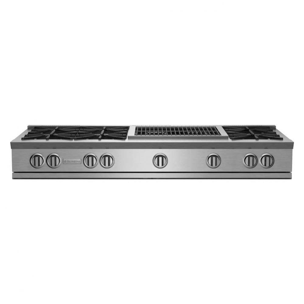 60'' Nova (Rnb) Range Top - (6) Burners With 24'' Charbroiler