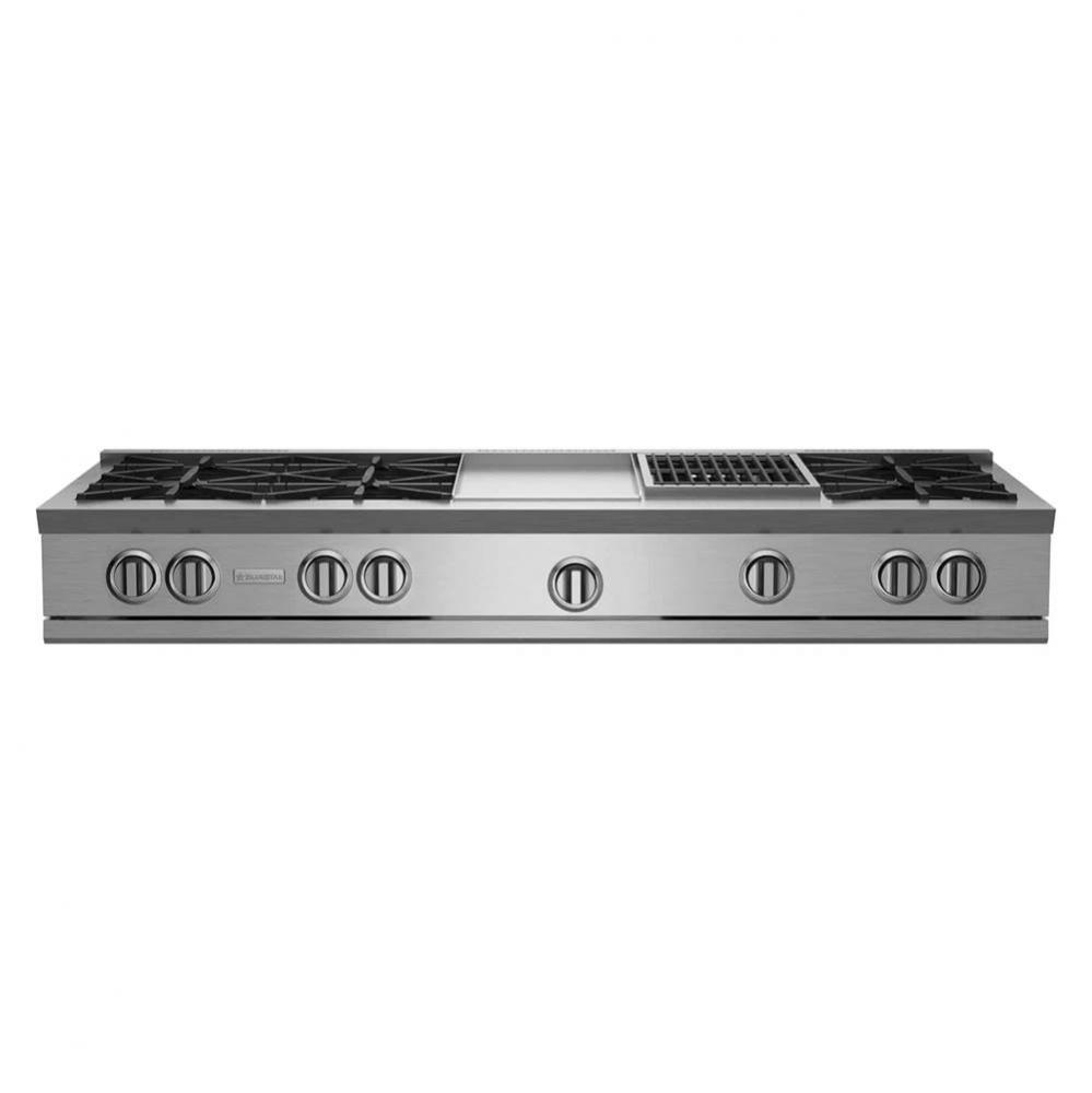 60'' Nova (Rnb) Range Top - (6) Burners With 12'' Griddle And 12'' C