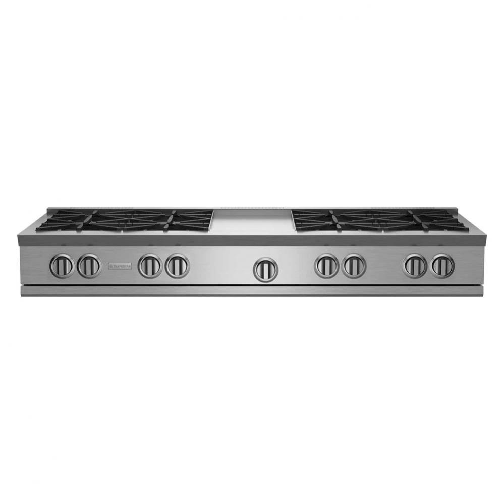 60'' Nova (Rnb) Range Top - (8) Burners With 12'' Griddle