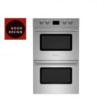 BlueStar BSDEWO30ECDDDDV2CFPLT - 30'' Double Electric Wall Oven - Double Drop Door