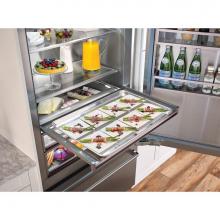BlueStar BBB36R2PLT - 36'' Built-In Refrigerator With Bottom Freezer - Right Hinge Door