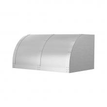 BlueStar BZ036MLPLTDCC - 36'' Bonanza Wall Hood With Designer Metal Strapping And Rivets. 600 Cfm Internal Blower