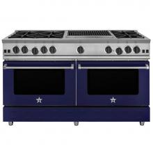BlueStar RNB606CBV2 - 60'' Nova (Rnb) Range - (6) Burners With 24'' Charbroiler
