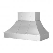 BlueStar WR042MLPLTD - 42'' Wrangler Wall Hood With Designer Metal Strapping And Rivets.