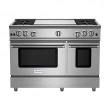 BlueStar RNB484FTV2 - 48'' Nova (Rnb) Range - (4) Burners With 24'' French Top