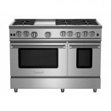 BlueStar RNB486GBV2 - 48'' Nova (Rnb) Range - (6) Burners With 12'' Griddle