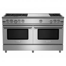 BlueStar RNB606FTBV2 - 60'' Nova (Rnb) Range - (6) Burners With 24'' French Top