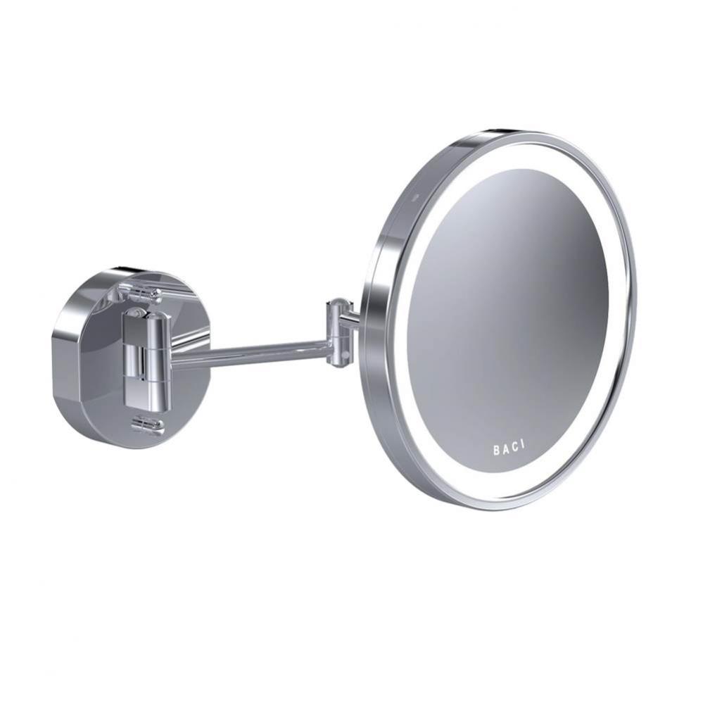 Baci Senior Round Double Arm Wall Mirror - 10X