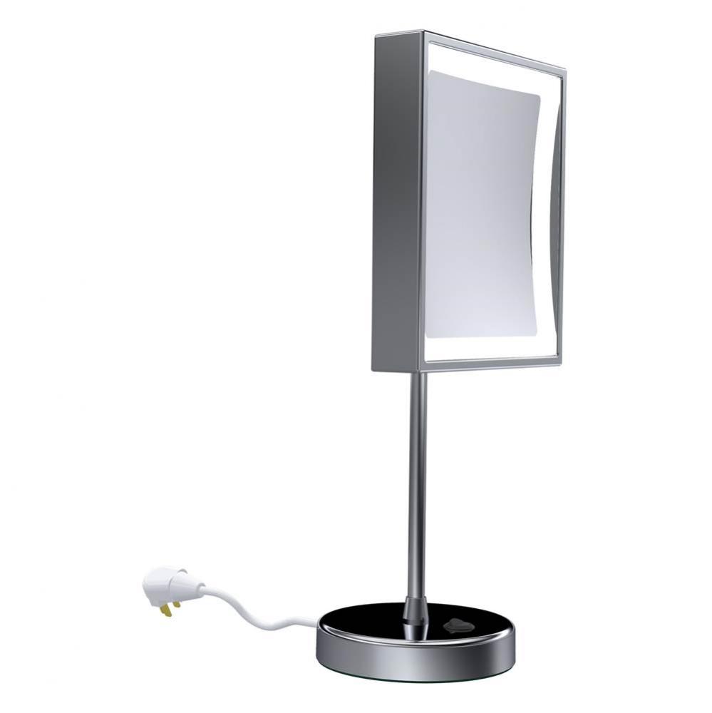 Baci Senior Rectangular Modern Table Mirror 5X