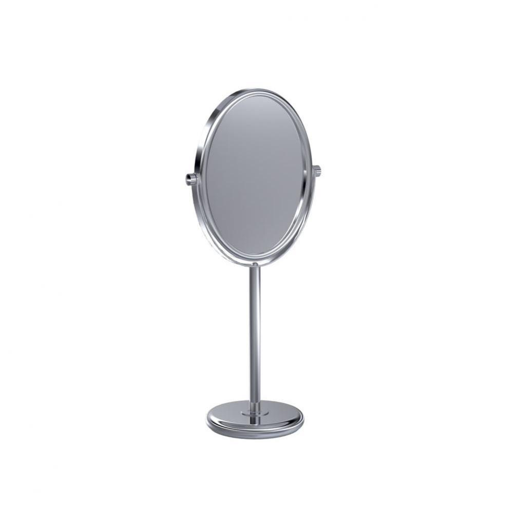 Deluxe Round Reversible Non Lit Mirror 3X By 1X
