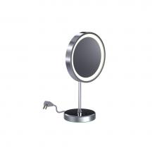 Baci Mirrors BJR-130-CHR - Baci Junior Round Table Mirror 5X