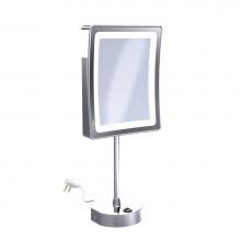 Baci Mirrors EH120-SN - Baci Basic Square Table Mirror 5X