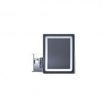 Baci Mirrors EH20-CHR - Baci Basic Square Double Arm Wall Mirror 5X