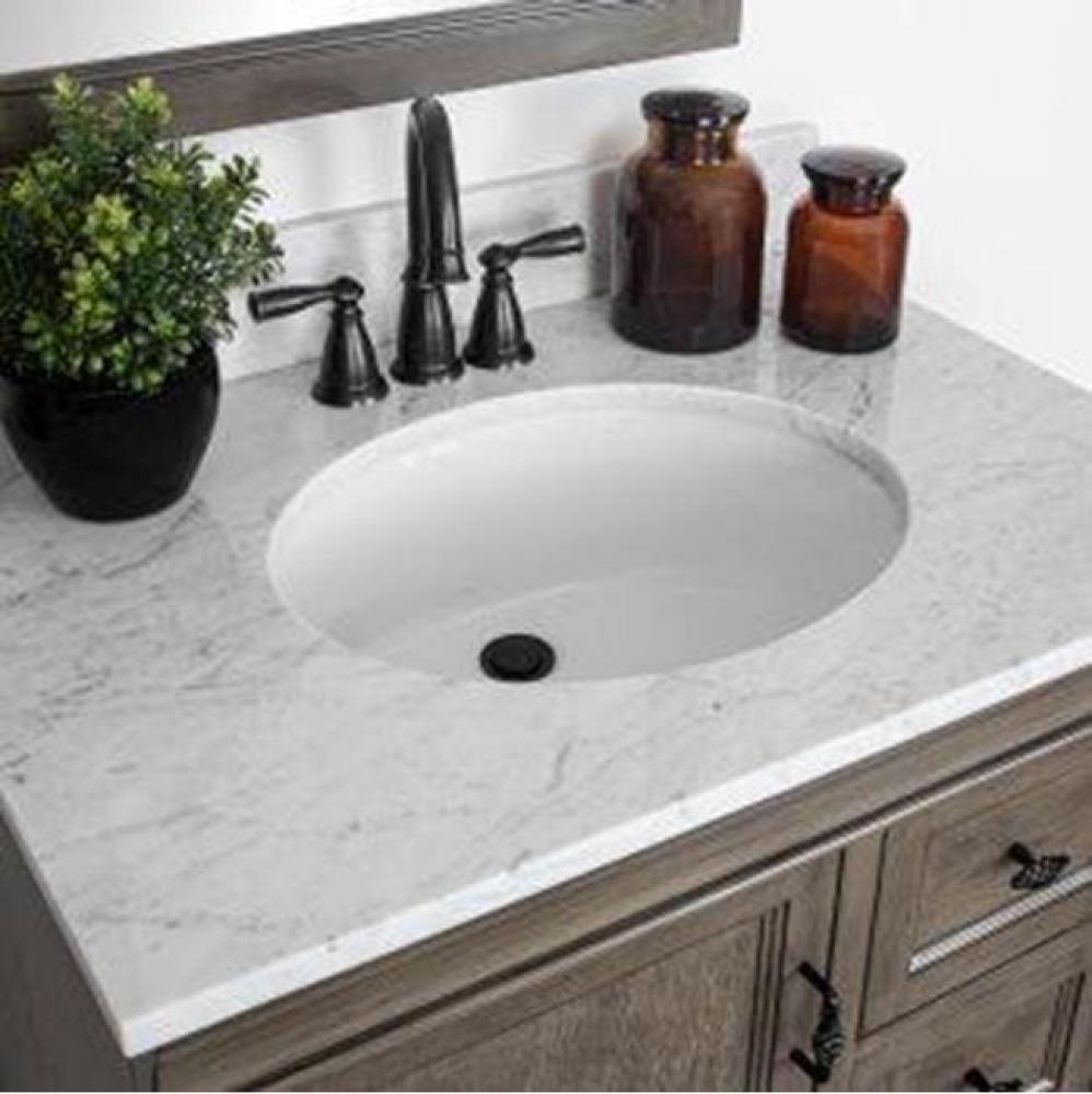 Oval, D.E. 19.625'' W x 16.125''